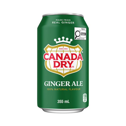 Canada Dry Ginger Ale | 355 ml Dose | mit echtem Ingwer | 100% natürlicher Geschmack