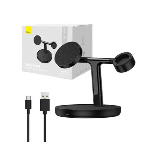 Baseus Stand 3-in-1 15W MagSafe Induktionsladegerät - 24 Store GmbH
