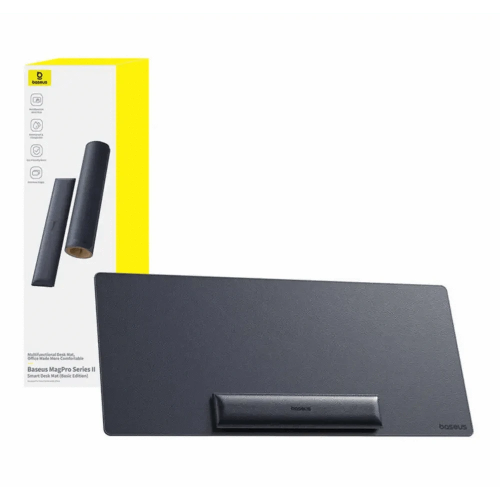 Baseus MagPro II Schreibtischunterlage mit induktivem Ladegerät (schwarz) - 24 Store GmbH