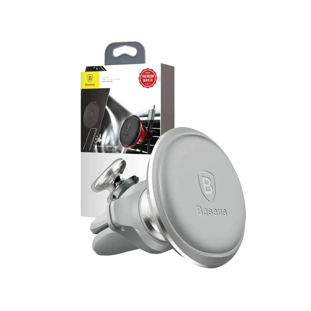 Baseus Magnetische Autohalterung für Lüftungsschlitze mit Kabelclip (Silber) - 24 Store GmbH