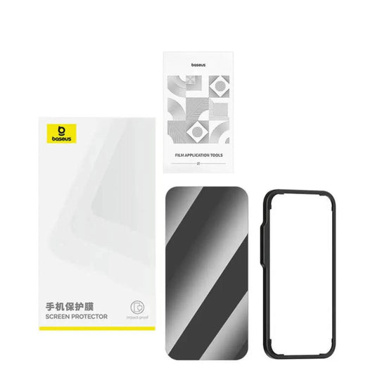 Baseus Sichtschutz-Glas Superior for iPhone 15 +Reinigungskit and EasyStick (clear) - 24 Store GmbH