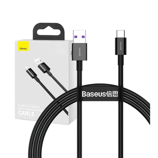 Baseus Superior Series USB / Type-C Schnellladekabel 66 Watt 1 M - Schwarz - 24 Store GmbH