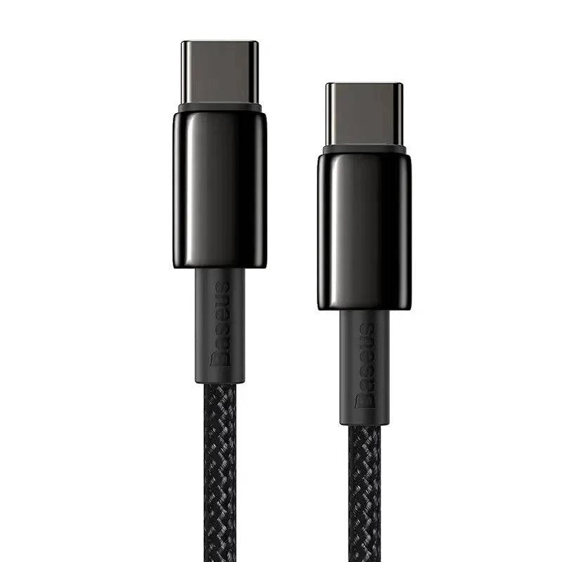 Baseus Tungsten Gold Fast Charging Data Cable Type-C (USB-C) 100W 2m schwarz