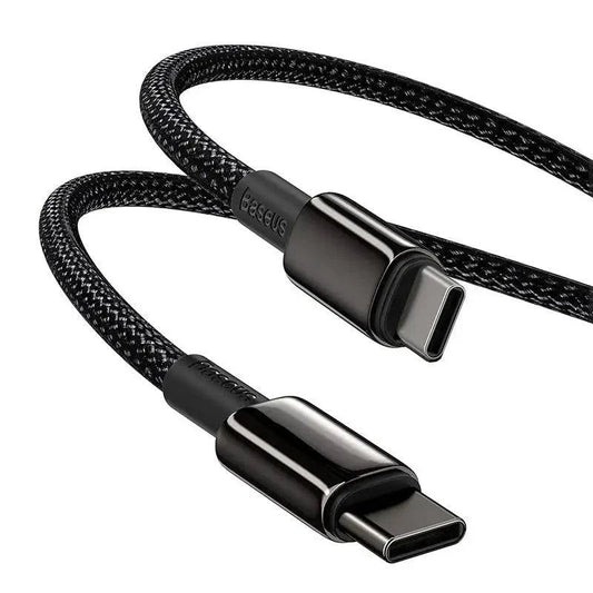 Baseus Tungsten Gold Fast Charging Data Cable Type-C (USB-C) 100W 2m schwarz - 24 Store GmbH