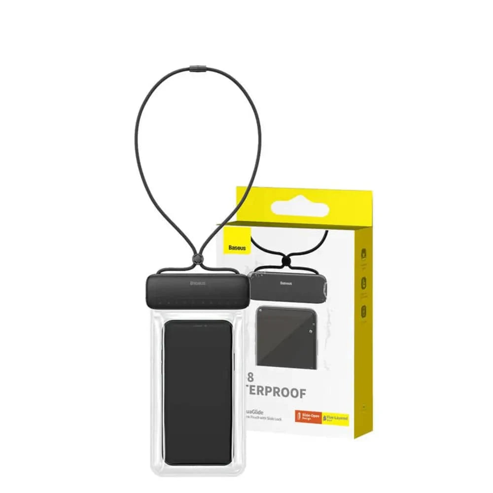 Baseus wasserdichte Schutzhülle AquaGlide (schwarz) - 24 Store GmbH