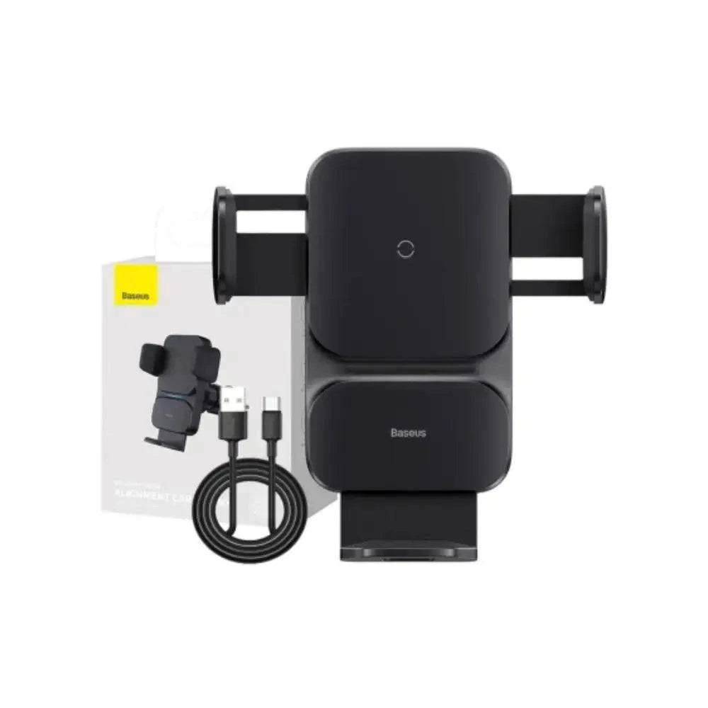 Baseus Wisdom Auto Alignment Car Mount Wireless Charge QI 15W Air