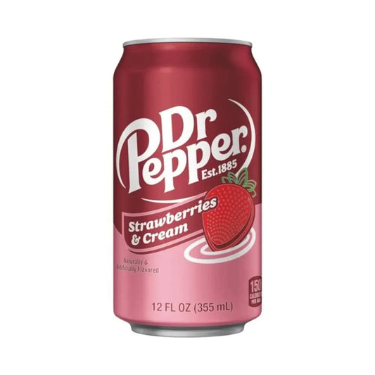 Dr Pepper Softdrink | Erdbeere & Sahne | limitierte Edition | erfrischender Geschmack | einzigartige Aromen