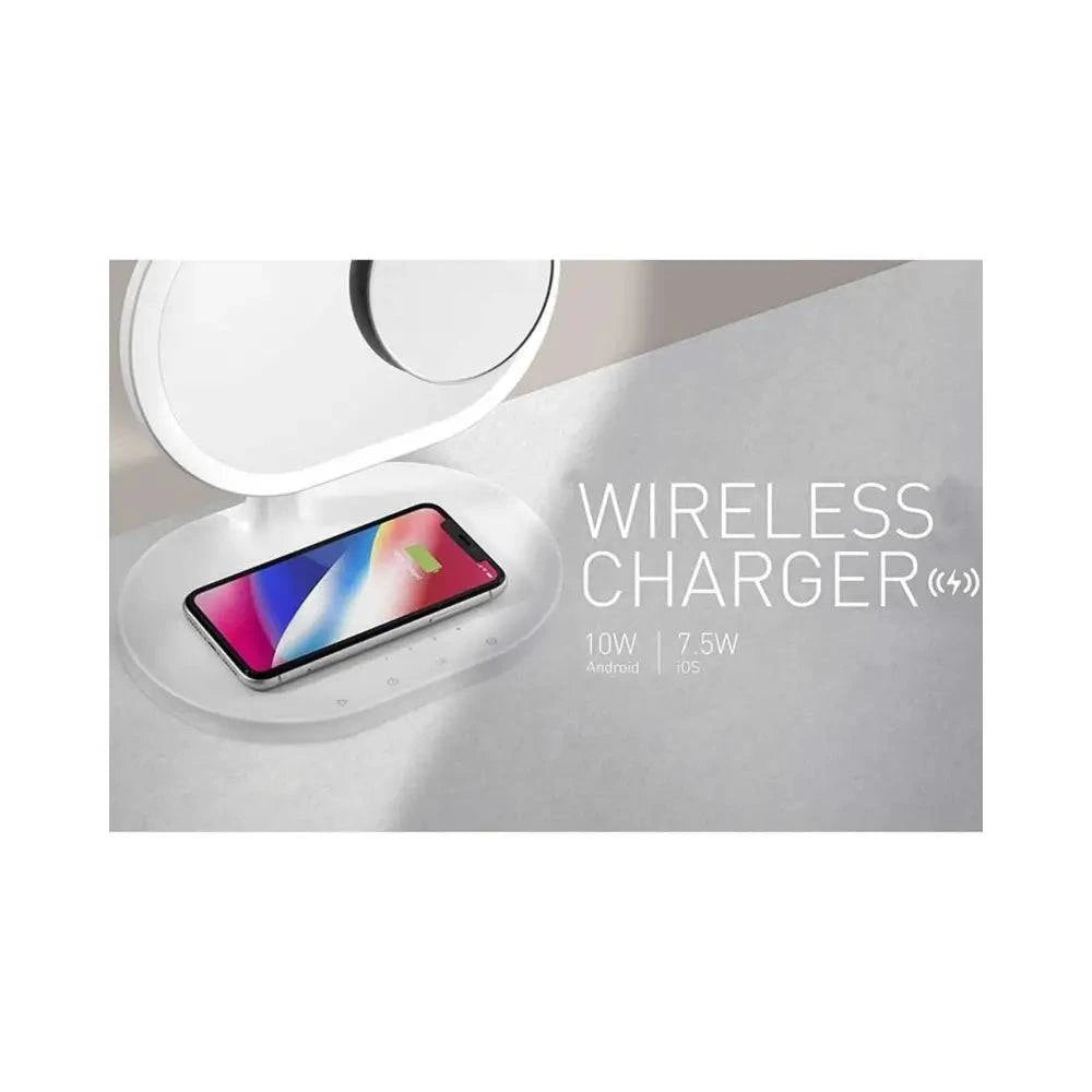 MOMAX 4 in 1 Q LED Mirror with Wireless Charging and Bluetooth Speaker