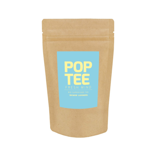 Pop Tee Ingwer Lavendel Refill | Bio Superfood Tee | aromatischer Ingwer | entspannender Lavendel