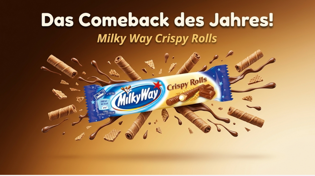 Sie sind zurück: Milky Way Crispy Rolls – das Comeback des Kult-Snacks! 🎉