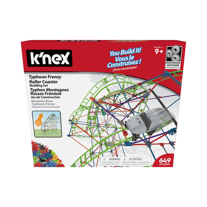 Knex Typhoon Frenzy motorisierte Achterbahn Bauset