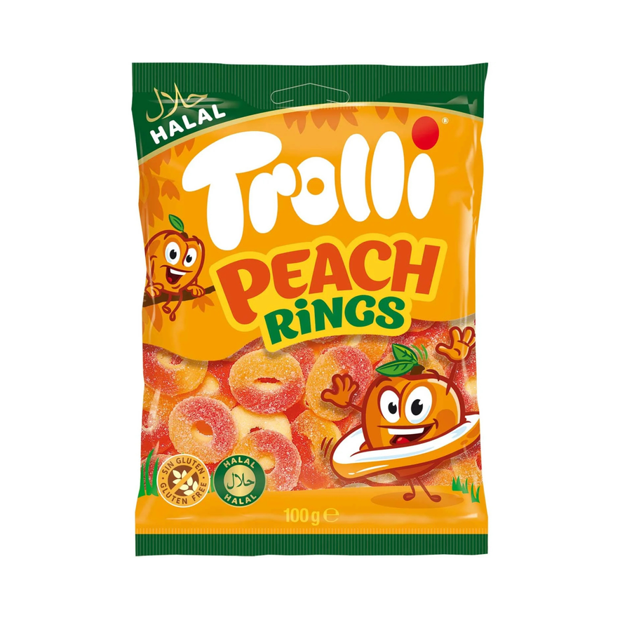 Trolli Halal Peach Rings 100g