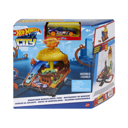 Hot Wheels City Spielsets - Downtown Burger Drive-Thru
