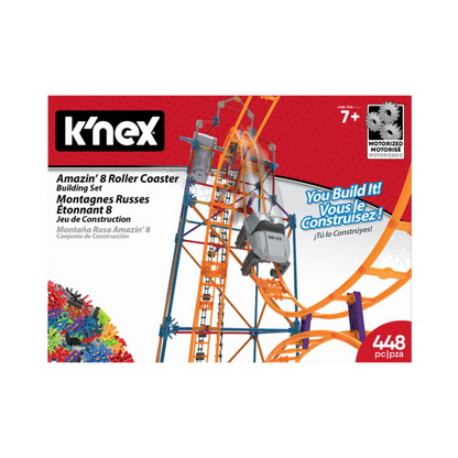K`Nex Thrill Rides - Amazin 8 Coaster Achterbahn-Spielset - 24 Store GmbH