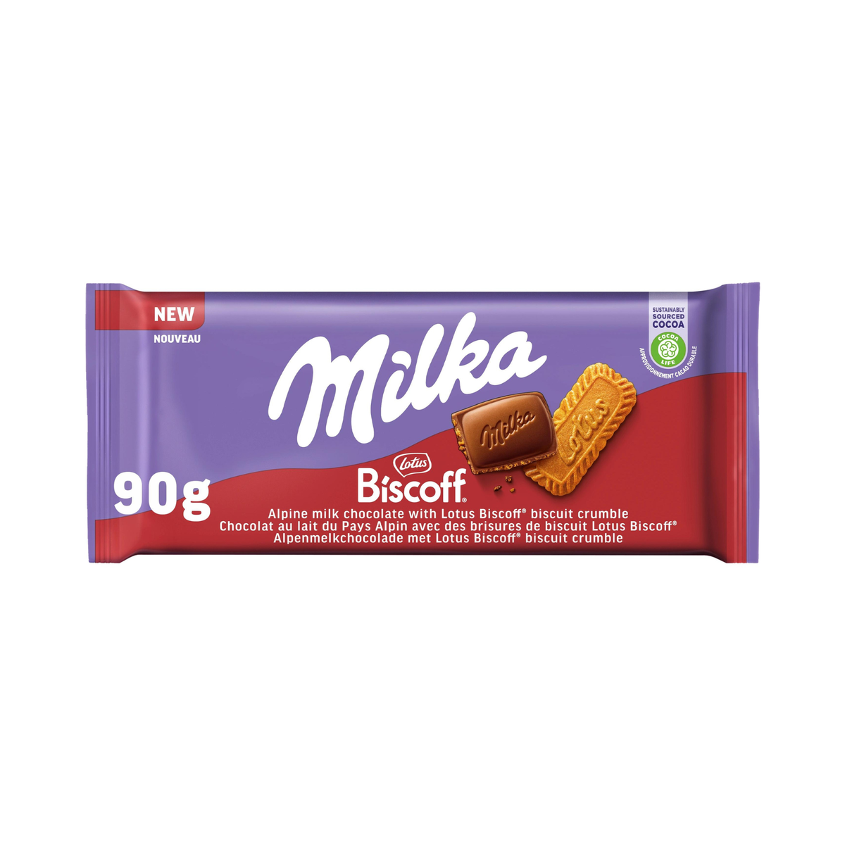 Milka Tafelschokolade Biscoff 90 g