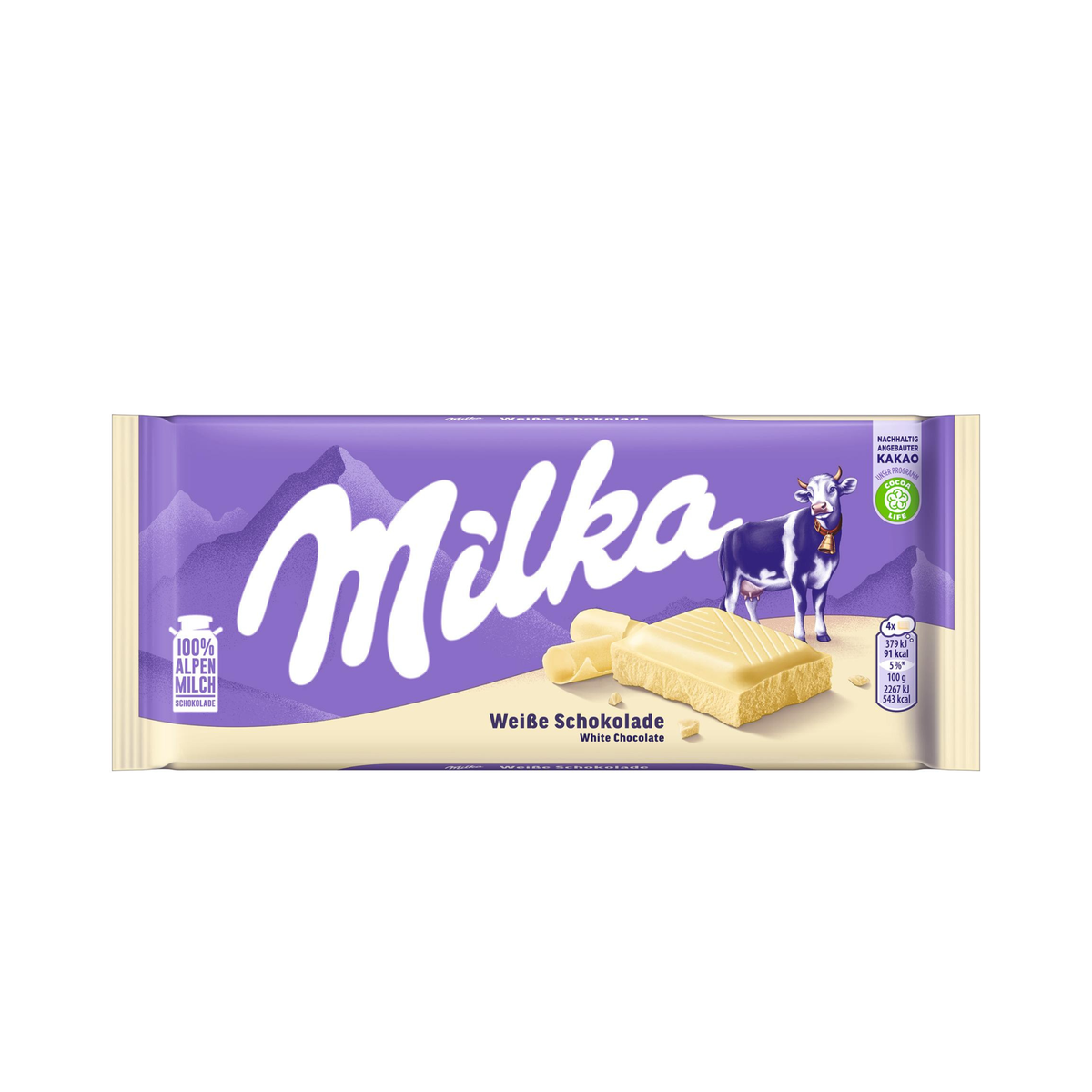 Milka Tafelschokolade Weiss 90 g