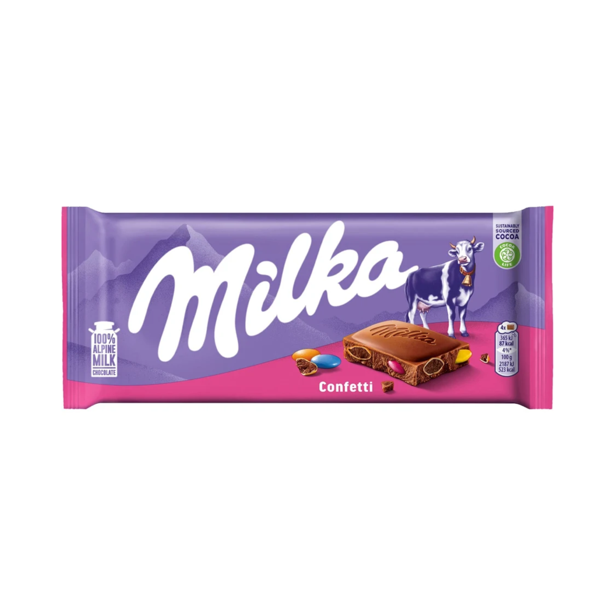 Milka Tafelschokolade Confetti 90 g