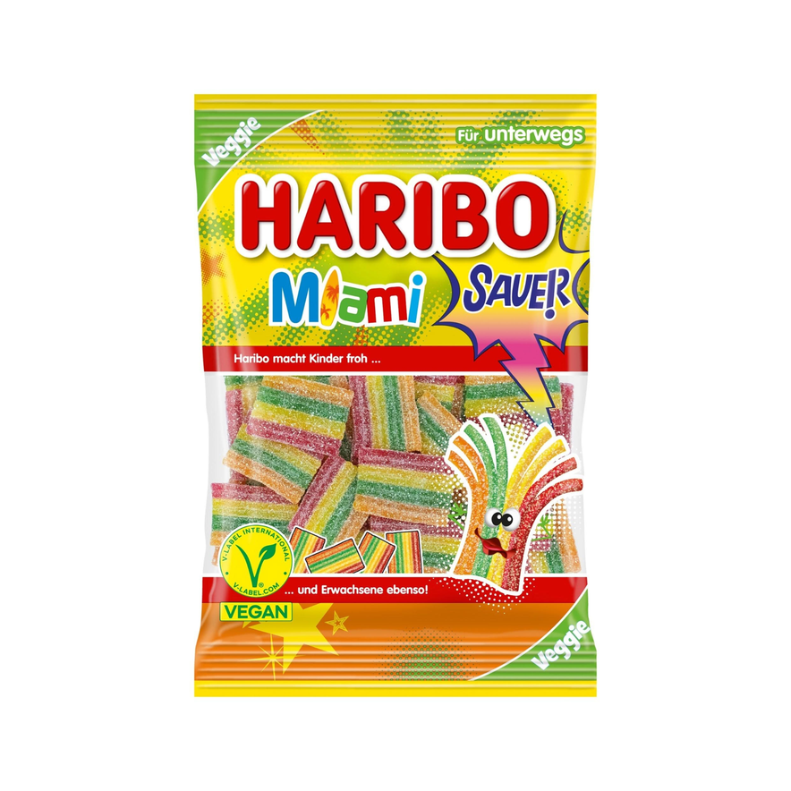 Haribo Miami Sauer Beutel 85 g