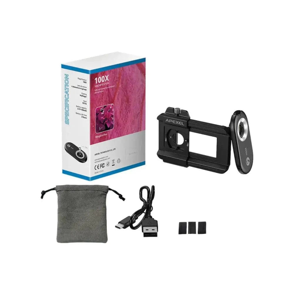 APEXEL Linse für Smartphones 100x APL-MS100 - 24 Store GmbH