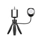 Apexel Telefonhalter/Stativ APL-JJ21FL mit LED-Licht (schwarz) - 24 Store GmbH