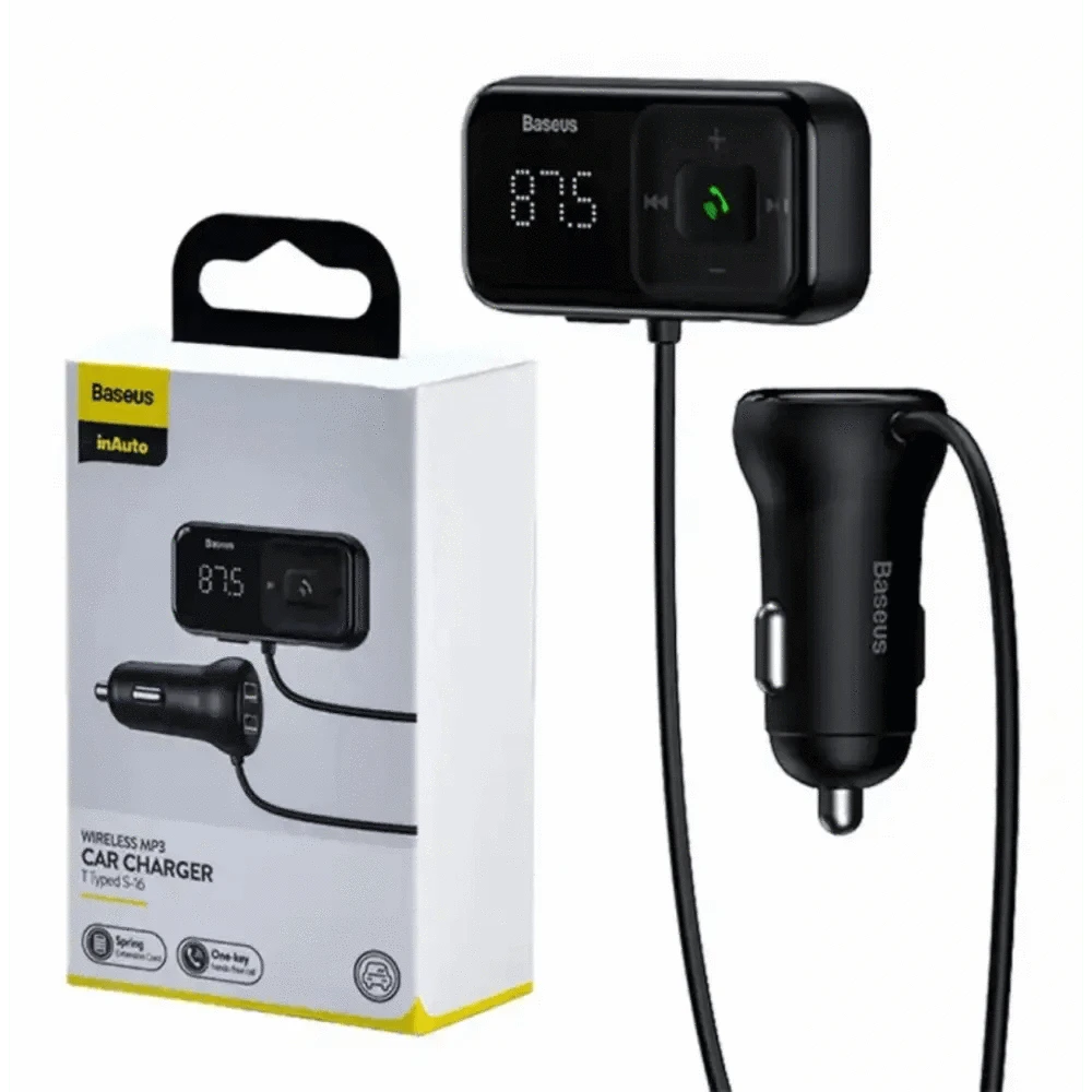 Baseus Auto Bluetooth MP3 Player T Shaped S-16 Black OS - 24 Store GmbH