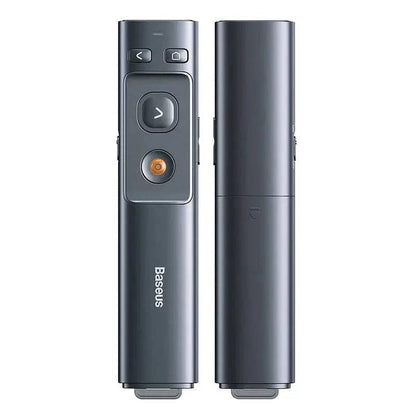 Baseus Orange Dot Multifunktions-Fernbedienung für Präsentationen, mit Laserpointer (grau) - 24 Store GmbH