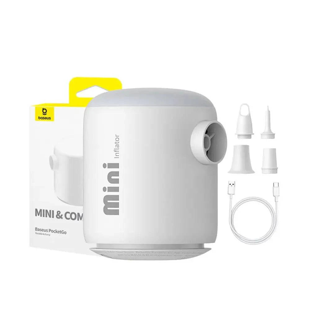 Baseus tragbare Luftpumpe PocketGo (weiss) - 24 Store GmbH