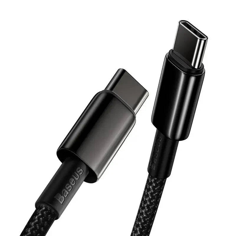 Baseus Tungsten Gold Fast Charging Data Cable Type-C (USB-C) 100W 2m schwarz