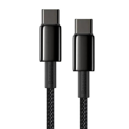 Baseus Tungsten Gold Fast Charging Data Cable Type-C (USB-C) 100W 2m schwarz - 24 Store GmbH