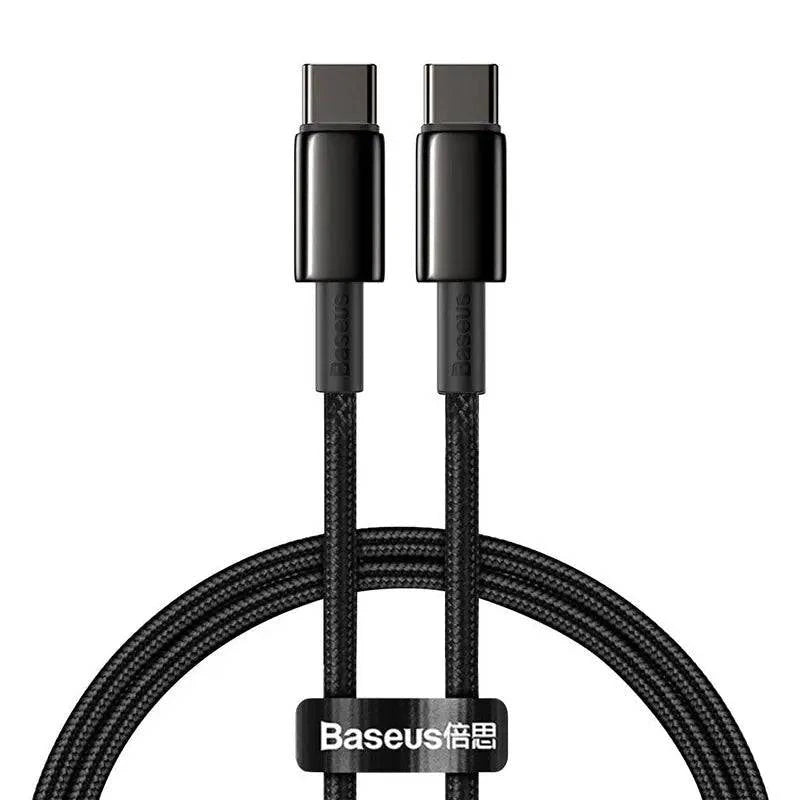 Baseus Tungsten Gold Fast Charging Data Cable Type-C (USB-C) 100W 2m schwarz