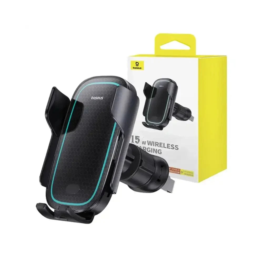 Baseus Wireless Charging Autohalterung MilkyWay Pro 15W (schwarz) - 24 Store GmbH