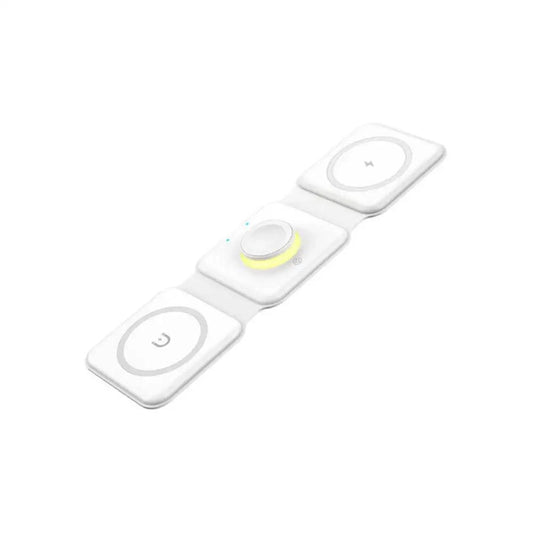 Chargeur sans fil magnétique Essager 15W 3-en-1 blanc | 24 Store