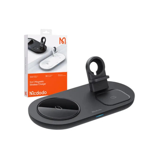 Mcdodo 3 in 1 Wireless Ladegerät 15W - Schwarz - 24 Store GmbH