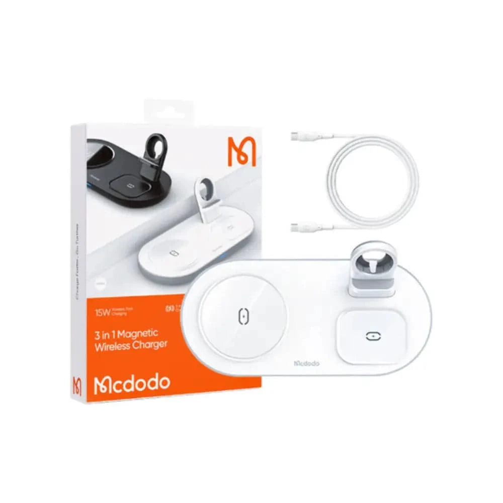 Mcdodo Wireless Charger CH-7062 3 in 1 (weiss) - 24 Store GmbH