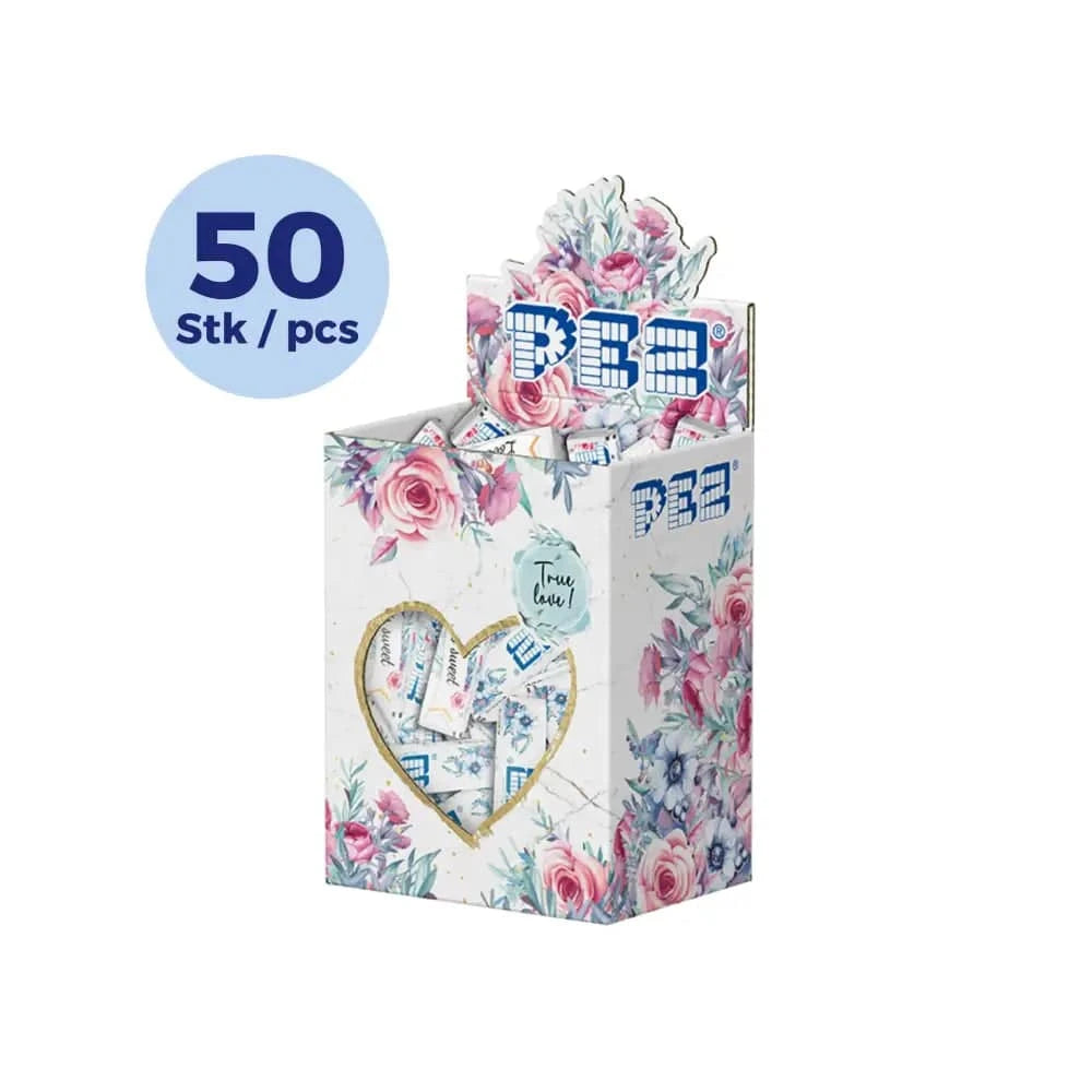 PEZ Bonbons "Love is sweet" in der Hochzeitsbox (50 Stk.)