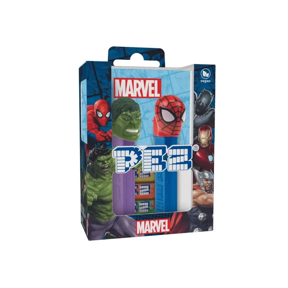 PEZ Geschenkset Marvel (Spiderman und Hulk)